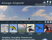 Tablet Screenshot of airways-airsports.com
